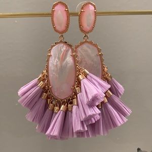 Kendra Scott lilac and Rafa earrings